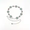 Cadena de Cintura Transfronteriza Cinturón para Mujer Simple Flor Turquesa Incrustada Cadena de Cintura Accesorios de Vestir Estilo Étnico Adornos de Cintura Venta al por Mayor