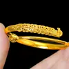 Transmisión en Vivo de Douyin Pulsera Abierta de Cobre Plateado Pavo Loto Semilla Brazalete Sólido Regalo para Mejor Amiga Fresca y Dulce