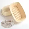 Cesta de Fermentação de Pão de Rattan, Molde Oval para Fermentação de Massa de Baguete, Ferramenta Caseira DIY para Assar