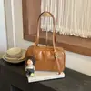 Bolso de hombro color Maillard estilo coreano para mujer, versátil para otoño, gran capacidad, estilo preppy, casual, para ir al trabajo, bolso tipo almohada para debajo del brazo