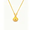 Loja de Ouro Mesmo Estilo Banhado a Ouro Strass Cristal de Gelo Mini Saia Pingente Colar Delicado Corrente para Clavícula Presente para Namorada