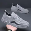 Zapatos de Hombre para Primavera y Otoño, Zapatos de Malla Transpirable para Hombre de Nuevo Estilo, Zapatos de Trabajo Cómodos sin Cordones, Zapatos Casuales de Lona