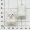 Colgantes Encantos de Animales Gato Perro Oso Conejo Lindos de Resina Flocada Dibujos Animados Accesorios de Materiales para Joyería Hecha a Mano DIY