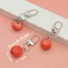 Llavero Colgante Divertido de Resina Simulación de Frutas y Verduras Fresa Jade Col Repollo Tienda de Catering Gourmet Colgante Pequeño Regalo