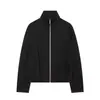 Ropa de mujer de comercio exterior europeo y americano ZA transfronteriza, popular en AliExpress, chaqueta versátil de otoño con cuello alto, manga larga y cremallera