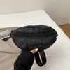 2025 Verano Diamante Brillante Riñonera Bolso de Cadena Pequeño para Mujer Moda Bolso de Mujer Bolso de Pecho Bolso Mensajero Casual de Moda para Mujer