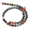 Ágata de la India cuentas sueltas al por mayor ágata de colores pulsera de cuentas redondas productos semiacabados al por mayor accesorios de joyería para parejas DIY