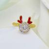 Nuevo anillo giratorio de dragón de turno bebé dragón conjunto de tres piezas anillo año del dragón anillo de dragón giratorio moda personalidad
