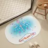 Alfombrilla absorbente de tierra de diatomeas dura de dibujos animados personalizada, alfombrilla de pie de secado rápido para baño, alfombrilla de pie antideslizante para entrada de baño y inodoro