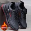 Sapatos Masculinos, Mesmo Estilo dos Sapatos de Algodão Simples, com Adição de Lã para Aquecimento, Tênis Esportivos Casuais, Sapatos de Trabalho Leves e Versáteis, com Solado Macio, Confortáveis Sapatos de Pai para Homens
