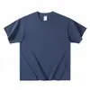 Camiseta Estilo Americano 400g Peso Pesado Algodón Puro Cuello Redondo Manga Corta Camiseta para Hombre Hombro Caído Casual Holgada Camiseta Blanca Pura Capa Base