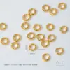Color Dorado Arenoso Vietnamita - Martillo Conservador de Color Patrón Círculo Retorcido Espaciador Cuentas Accesorios Materiales para Pulsera de Cristal DIY
