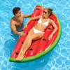 Boia Inflável Grande em Formato de Melancia Pvc Espessado Cama d'Água Tapete Flutuante de Piscina de Verão e Praia