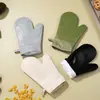 Manoplas de Silicona para Horno Resistentes al Calor Herramientas para Hornear Guantes Aislados de Silicona Engrosados Resistentes a Altas Temperaturas para Horno Microondas Anti-quemaduras