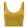Nuevo Estilo Sujetador Deportivo Tipo Chaleco, Simple Fitness con Forma de U Push-Up Pilates Yoga Bra, Hermoso Top de Espalda S2054