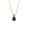 Moda Europea y Americana Sencillo Retro Collar Personalizado Acero Inoxidable Chapado en Oro de 18K Circonio Microincrustado Collar Geométrico Marquise para Mujer