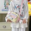 Bolso Cruzado Estilo Japonés para Mujer 2025 Nuevo Lindo Bloqueo de Color Fresco Bolso Cuadrado Pequeño para Niñas Bolso Transparente de Muñeca