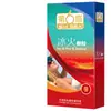 Condones Sexto Sentido Hilo Granulado Ultra-Delgado Suave Hielo y Fuego Integrados Retraso Físico Condones Productos Sexuales para Adultos