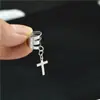 Pendientes pequeños populares al por mayor en línea Pendientes de moda rojos personalizados Pendientes de acero de titanio para hombres y mujeres Clip para hueso de la oreja sin perforar Clip para oreja