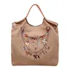 2026 Nova Bolsa de Nylon Ecológica Estilo Desenho Animado Japonês, Bolsa de Ombro Versátil da Moda de Grande Capacidade para Mulheres