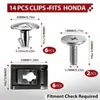 Adecuado para la junta del cárter, tornillos de la placa, pasador inferior de la cubierta del motor y piezas de moldura para Honda CR-V, Civic, Lingpai