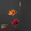 Ramos de flores secas, adornos decorativos de flores reales, flores de loto secas, capullos de loto, raíces de loto naturales, arreglos florales inspirados en Zen, decoraciones para sala de estar chinas.
