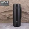 Copo Térmico de Negócios para Homens e Mulheres, Grande Capacidade, Copo de Chá Portátil para Carro, Garrafa de Água para Esportes ao Ar Livre, 1 Litro 800ml