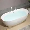 Bañera Acrílica Integrada Sin Costuras de Alta Gama de Tamaño Pequeño para una Persona, de Uso Doméstico para Baño, Independiente para Adultos