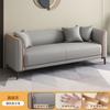 Sofá de Couro Pequeno para Apartamento Sala e Quarto, Estilo Moderno Simples para Apartamento de Aluguel, Apartamento de Três Pessoas, Área de Descanso, Duas Pessoas Estilo Italiano