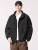 Nova Jaqueta Masculina 2026 para Primavera e Outono, Casaco Casual de Negócios Slim Fit com Gola Baseball para Homens Jovens e de Meia-Idade