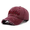 Gorra de Béisbol Estilo Urbano Retro Lavada Vintage Desgastada Suave para Hombres y Mujeres, Marca de Moda Coreana con Bordado de Letras 3D