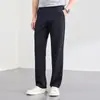 Calças Casuais Masculinas Novas para Primavera e Outono, Perna Reta, Versáteis para Business Casual, Elásticas, Amigas da Pele, Respiráveis, Longas para Homens Jovens e de Meia-Idade