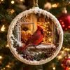 Novo produto transfronteiriço Ornamento de Cardeal Decoração de Cardeal de Natal Enfeite de Árvore de Natal P
