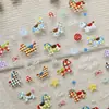 Pegatinas Originales para Uñas de Pony con Patrón de Tela Estampada 5D en Relieve Creativas para Uñas de Pony DIY Accesorios Estilo Aa