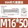 Ventas Directas de Fábrica M3-M12 GB 304 acero inoxidable Tornillo hexagonal exterior cabeza hexagonal tornillo hexagonal