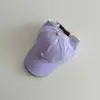 Sombrero de Verano para Niños Qiunan Estilo Nuevo Transpirable con Parte Superior Abierta Protección Solar Macaron Visera Gorra de Béisbol para Bebé