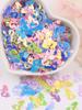 Estrellas huecas sirena flor de cerezo maquillaje de escenario infantil brillo lentejuelas diy material pegamento funda de teléfono móvil lentejuelas 10g
