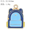 Lápis de desenho régua triângulo série de material escolar para estudantes pingente de liga colorida chaveiro DIY pingente de bolsa