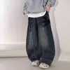 Pantalones para niños personalizados y procesados, estilo primavera y otoño, nuevos modelos 2026, para niños de mediana y edad avanzada, jeans de pierna ancha, pantalones deportivos rectos para niños