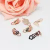Chapado en Oro de 14K Color Duradero Rana Clip para Oreja Accesorios para Pendientes Pendientes DIY Decoraciones para Orejas sin Perforar Disco Adhesivo Forma Redonda