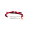 Pulseira Personalizada Publicidade Transfronteiriça Logo Personalizado Arco-Íris Multicolorido Presente de Feriado Pulseira Trançada Gravada em Aço Titânio