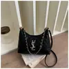 Comércio Exterior Atacado Temporada Atual Nova Bolsa Feminina Simples Corrente Ombro Bolsa Lua Versátil Moda Bolsa de Ombro Único Transversal
