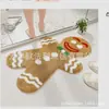 Venta Caliente Transfronteriza TUME Dibujos Animados Estilo Navideño Felpudo Baño Absorbente de Agua Antideslizante Felpudo Toilet Suave Aislamiento Frío Felpudo