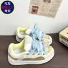 Design único em color-blocking inspirado na dopamina, novo modelo de verão 2026, sapatos casuais versáteis para estudantes