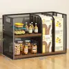 Caixa de Armazenamento de Mesa Gaveta de Mesa de Jantar Tipo Rack de Armazenamento Organizador em Camadas para Bancada de Cozinha Suporte de Copos para Lanches de Mesa