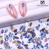 Nova cor mágica azul nail art fundo plano em forma de broca fundo de ouro broca de unhas jóias unhas vara broca broca de vidro