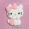 Gatito KT gato PVC pegamento flexible accesorios DIY carcasa de teléfono móvil caja de almacenamiento zapatos pegamento en crema accesorios para el cabello taza de agua taza de vacío pegatinas