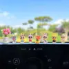 Adornos Lindos de Labubu para Coche, Pequeños Adornos para Coche, Consola Central de Coche Eléctrico, Accesorios para el Interior del Coche, Decoración de Pantalla de Navegación