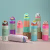 Taza de Fruta Casual y Elegante, Gran Capacidad, Taza Térmica de Doble Pared con Vacío de Acero Inoxidable 304, Botella de Agua Deportiva Portátil para Exteriores