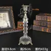 Suporte de Vela de Metal Europeu Adereços para Jantar à Luz de Velas Casamento Romântico Decoração de Mesa Retrô Enfeites Venda Direta da Fábrica